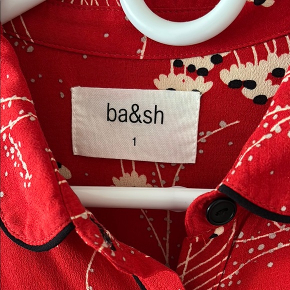 ba&sh Red Floral Blouse - Picture 3 of 5